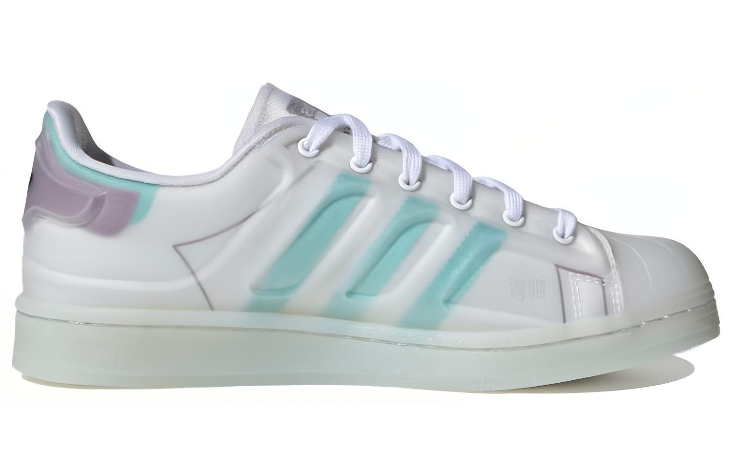 Женские кроссовки adidas Originals Superstar Futureshell (бело-синий) — фото 2