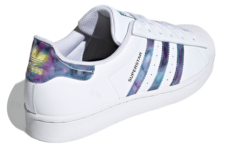 Женские кеды adidas originals SUPERSTAR (белый / фиолетовый) — 白/渐变紫 — фото 4