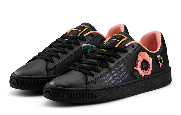Женские кеды PUMA Basket Sue Tsai (черные) — Чёрный — фото 3