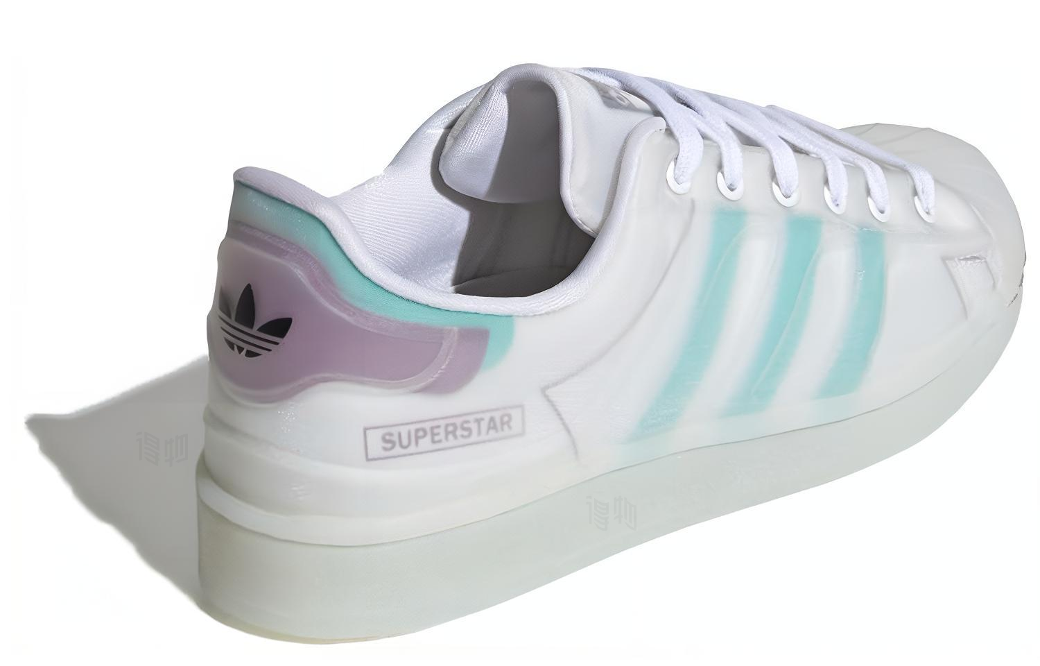 Женские кроссовки adidas Originals Superstar Futureshell (бело-синий) — фото 4