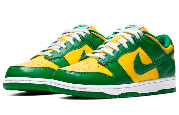 Кроссовки Nike Dunk Brazil (желто-зеленые) — фото 3