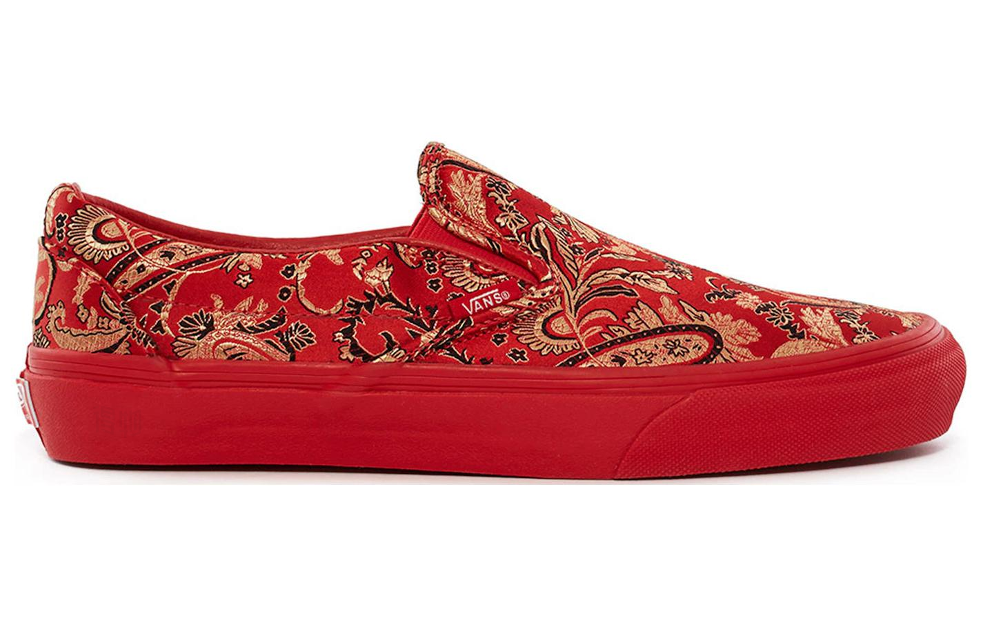 Слипоны Vans x Opening Ceremony Vault OG Slip-On LX (красные) — Красный — фото 2