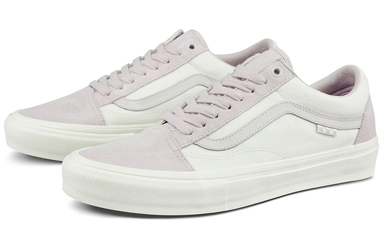 Кеды Vans Old Skool (розово-белые) — фото 2