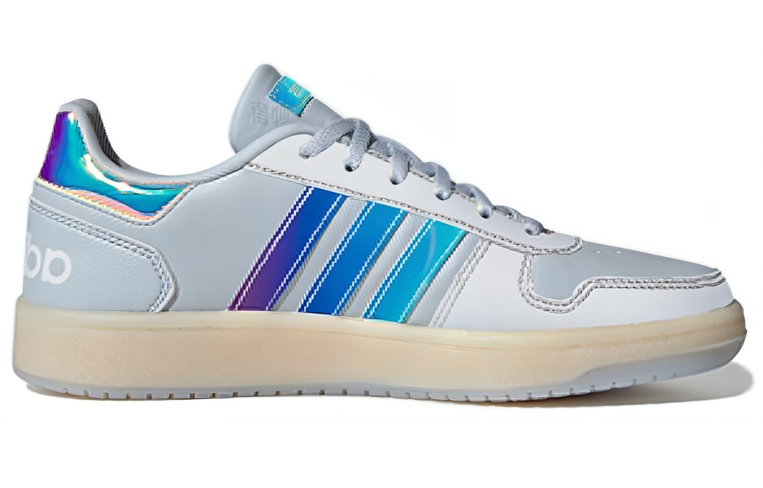 Женские кеды adidas neo Hoops 2.0 (синий / белый) — фото 2