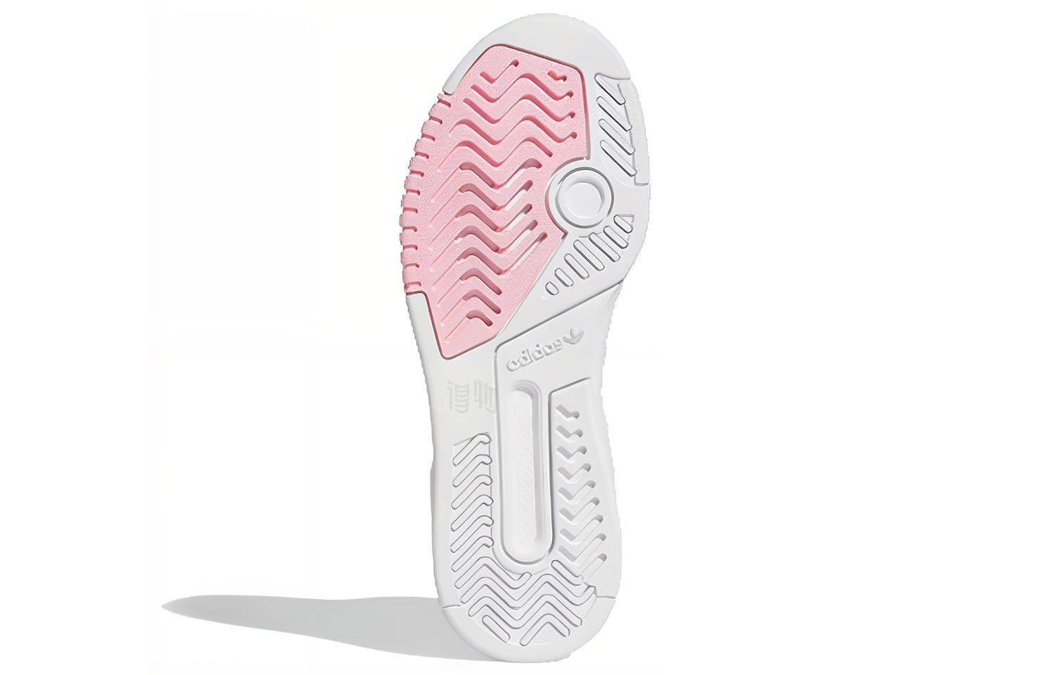 Женские кеды adidas originals Drop Step (бело-розовые) — Белыйрозовый — фото 5