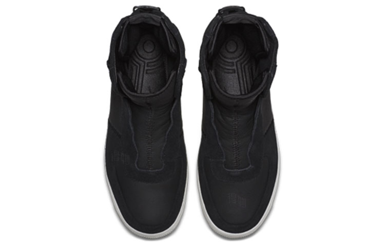 Женские кроссовки Nike Air Force 1 Rebel XX PRM (черно-белые) — Чёрный / белый — фото 2