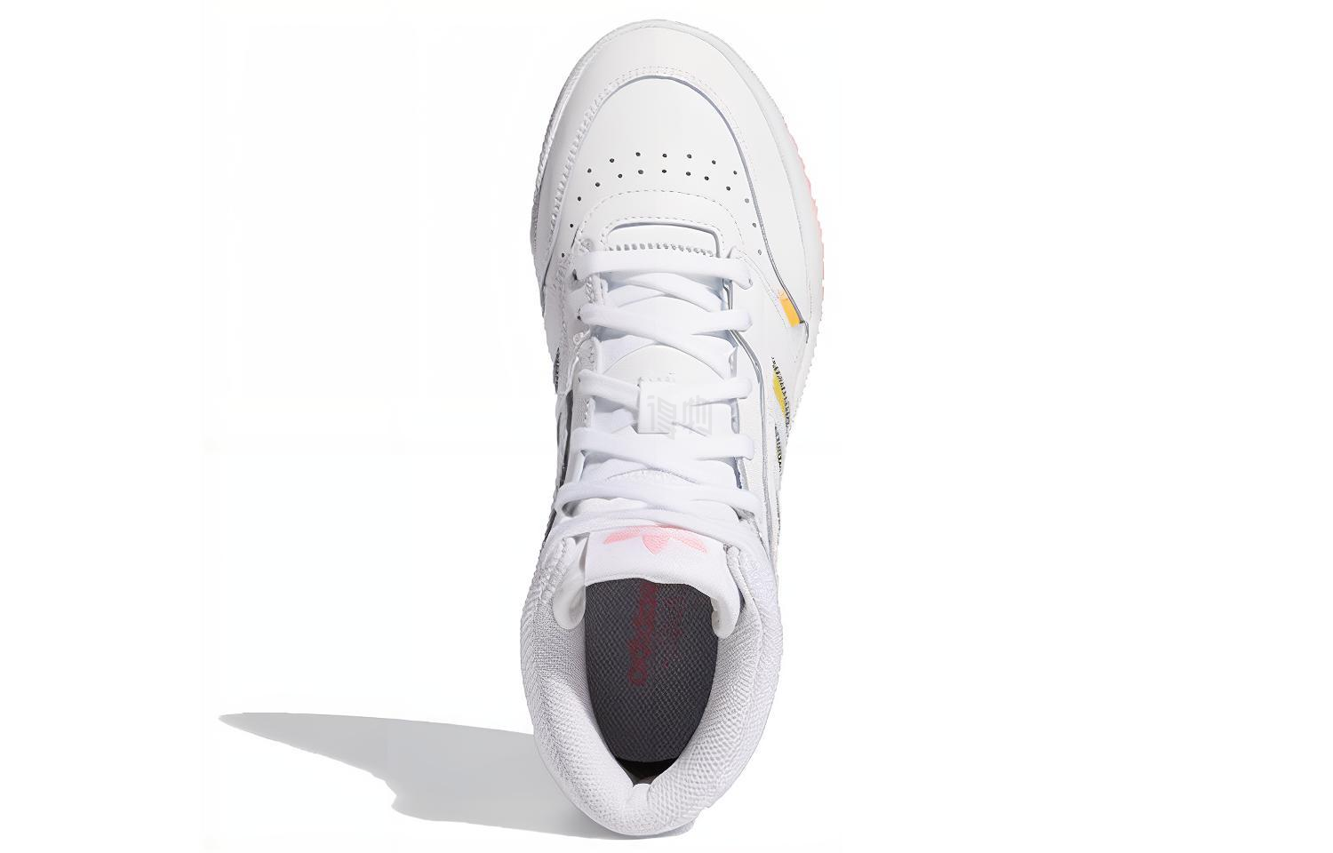Женские кеды adidas originals Drop Step (бело-розовые) — Белыйрозовый — фото 4