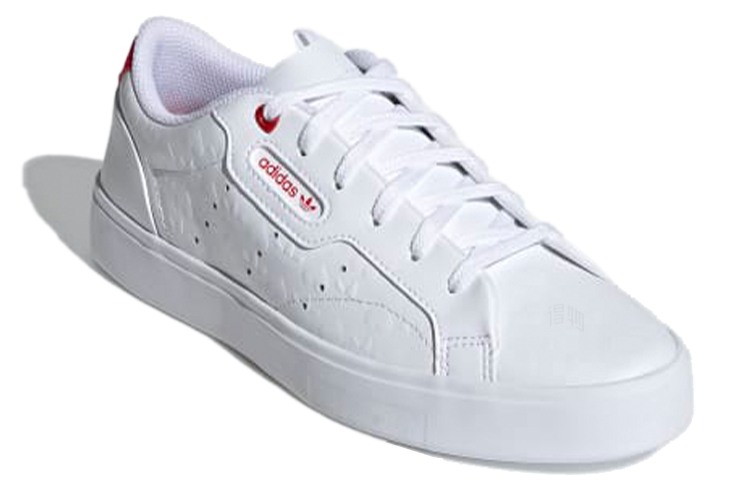 Женские кеды adidas Sleek (белый / красный) — фото 3
