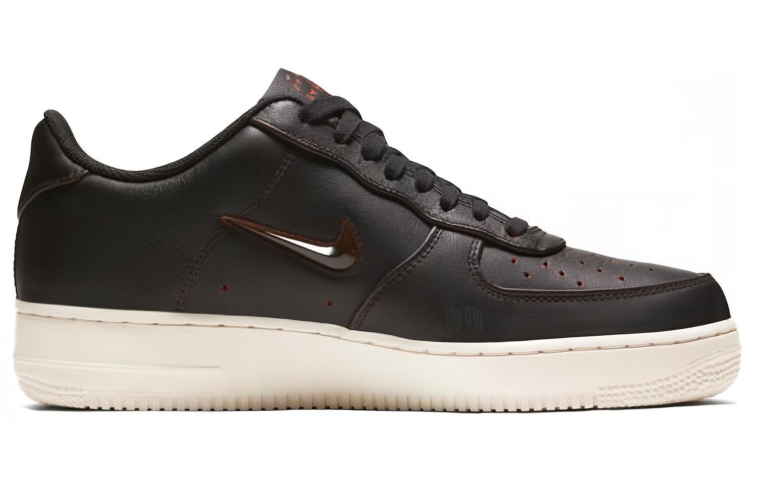 Мужские кеды Nike Air Force 1 Jewel Home & Away Black (черно-оранжевые) — фото 2