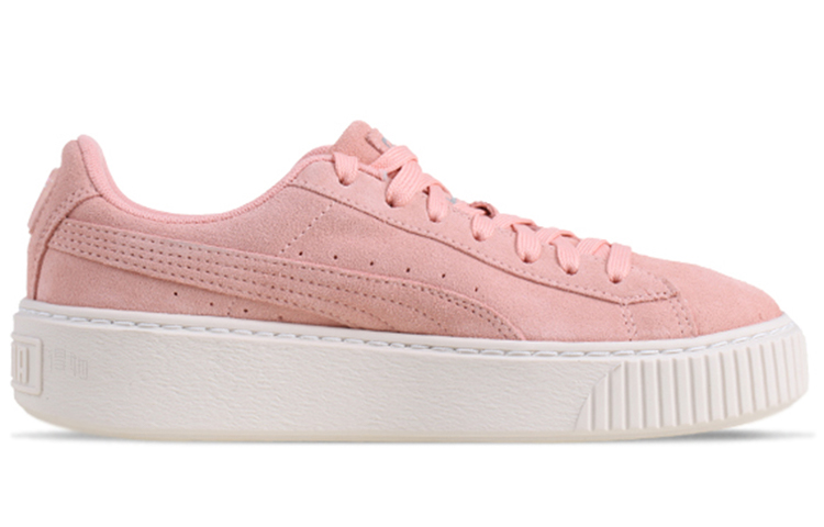 Женские кроссовки PUMA Basket Platform (розовые) — фото 2