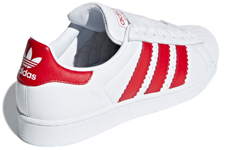 Кроссовки adidas originals Superstar (бело-красные) — фото 3