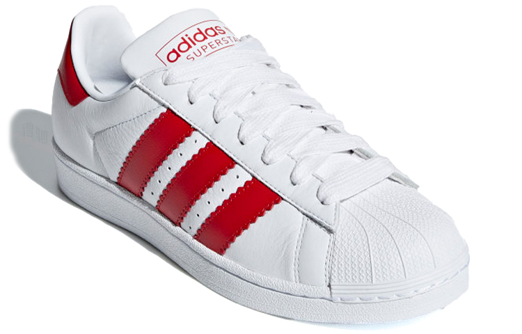 Кроссовки adidas originals Superstar (бело-красные) — фото 2