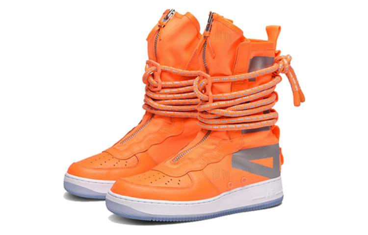 Кеды Nike Air Force 1 Total Orange (оранжевые) — 橘/橘/白 — фото 3