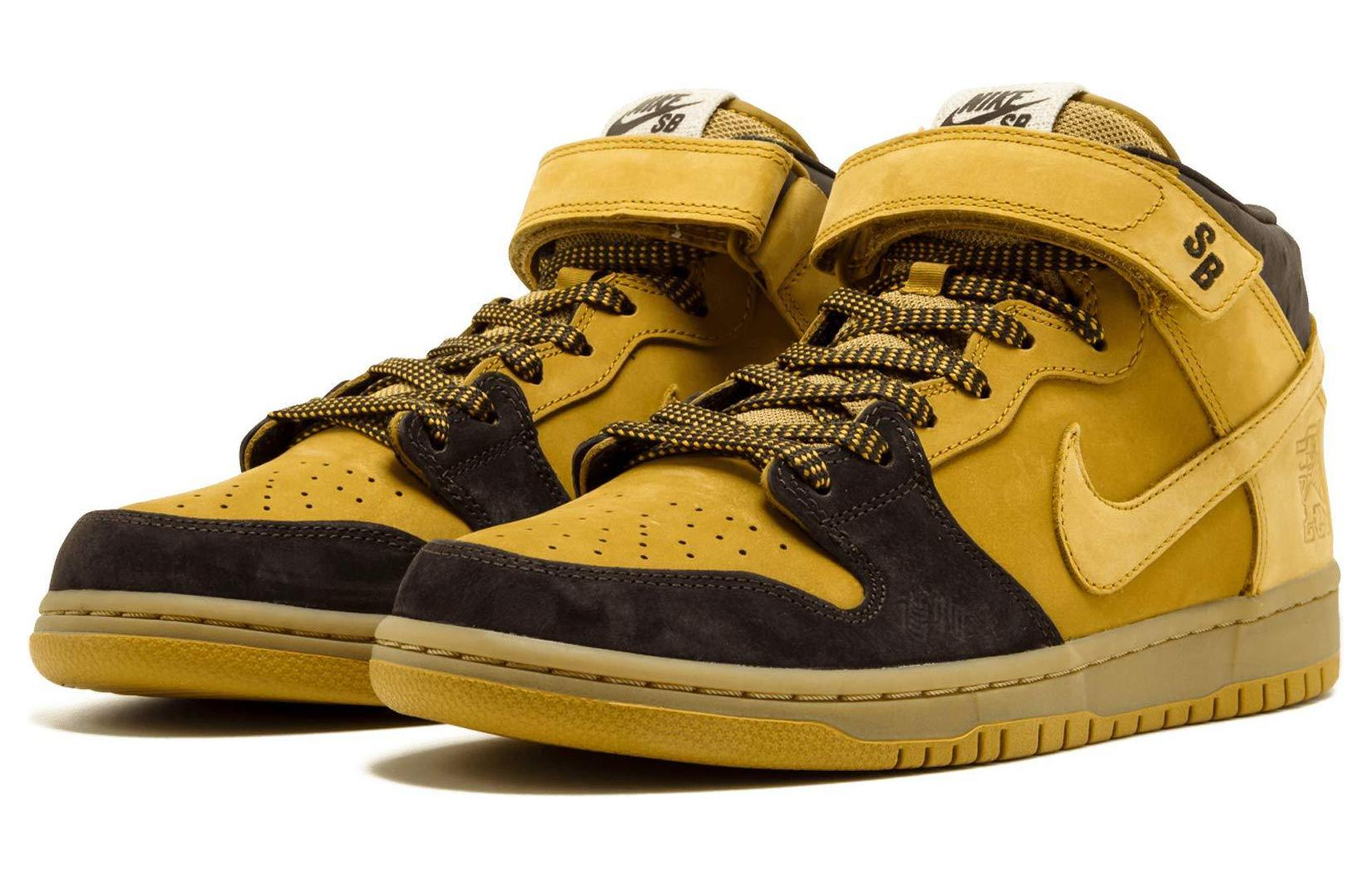 Кроссовки Nike Dunk SB Lewis Marnell (коричневые) — фото 3