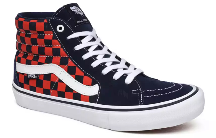 Кеды Vans SK8 Pro (сине-красные) — Синий / красный — фото 4