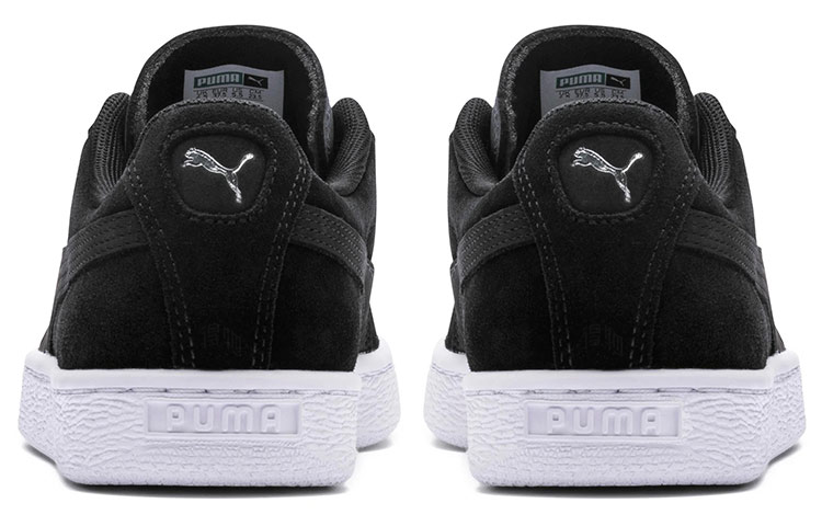 Женские кроссовки PUMA Suede Shimmer (черно-серые) — фото 5
