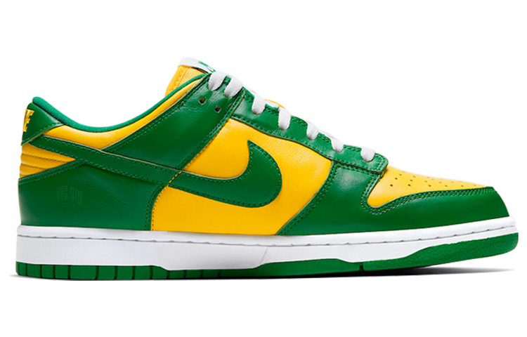Кроссовки Nike Dunk Brazil (желто-зеленые) — фото 2