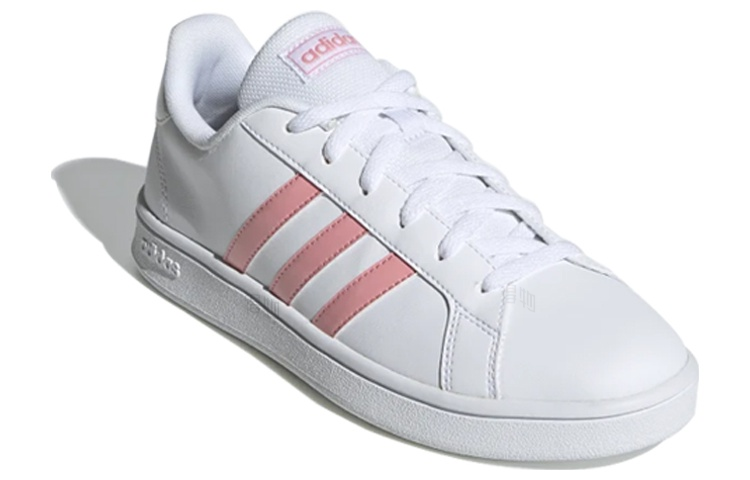 Женские кеды adidas neo Grand Court Base (белый / розовый) — фото 3