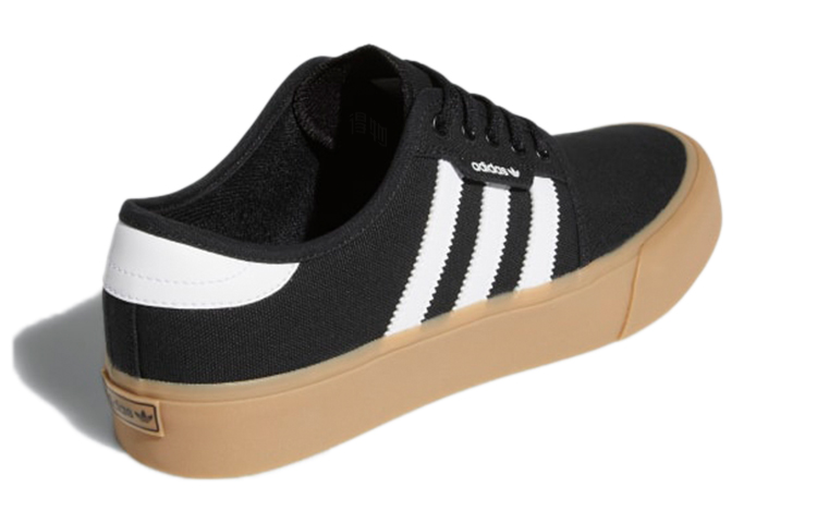 Мужские кеды adidas originals Seeley XT (черно-бело-коричневые) — Чёрный / белый / коричневый — фото 4
