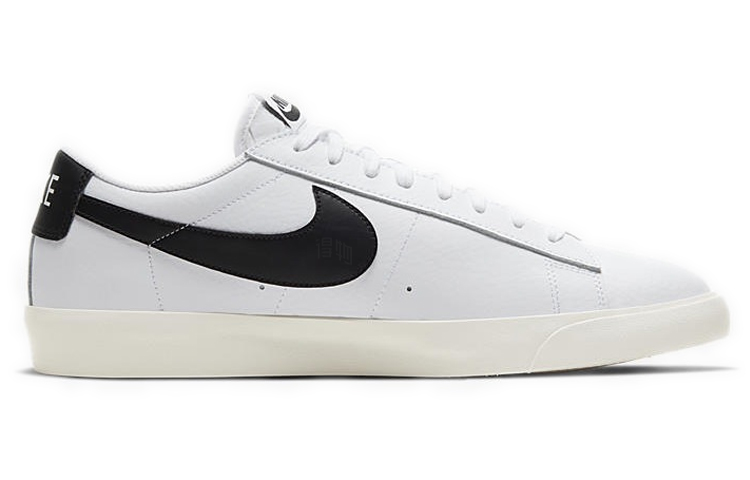 Кеды Nike Blazer "Leather White" (черно-белые) — фото 2