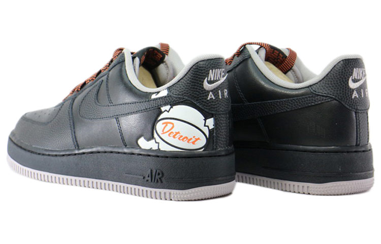 Мужские кеды Nike Air Force 1 (черные) — Чёрный — фото 4