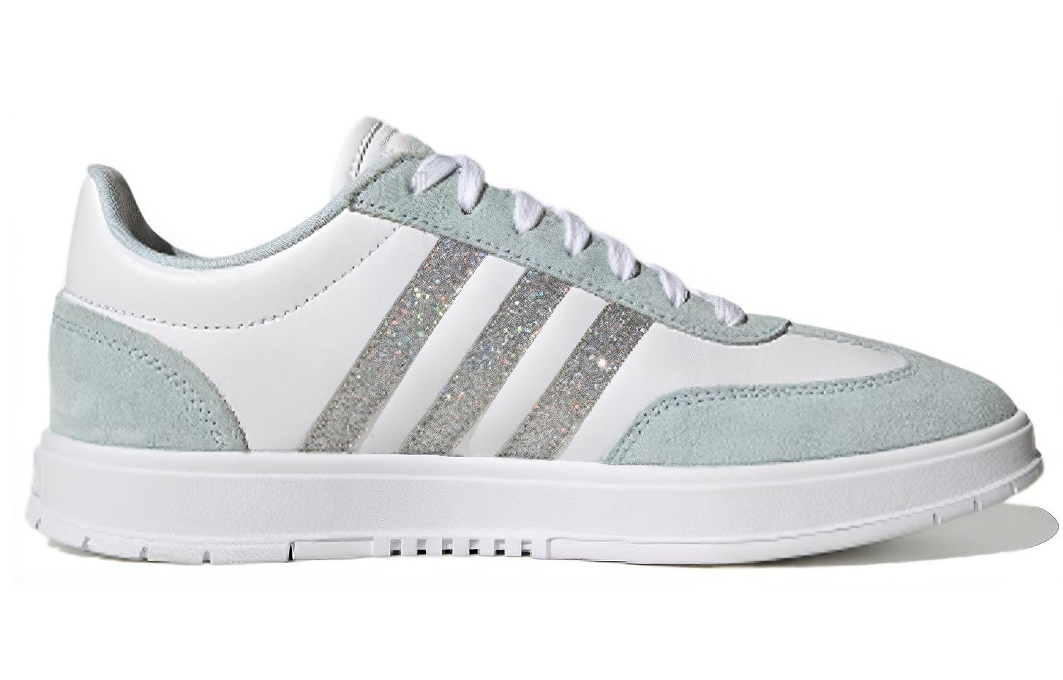 Женские кеды adidas neo Gradas (белый / синий / серебристый) — фото 2