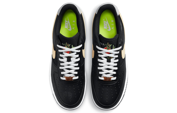 Мужские кроссовки Nike Air Force 1 07 LV8 (черный / коричневый) — Чёрный / коричневый — фото 4