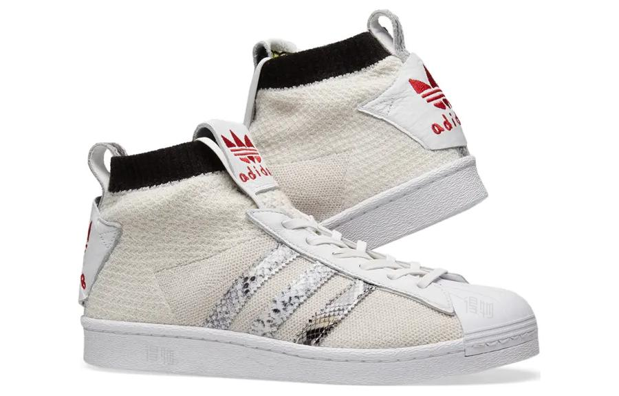 Мужские кеды adidas originals Ultra Star United Arrows & Sons (микро-белые/ - кремовые) — фото 3