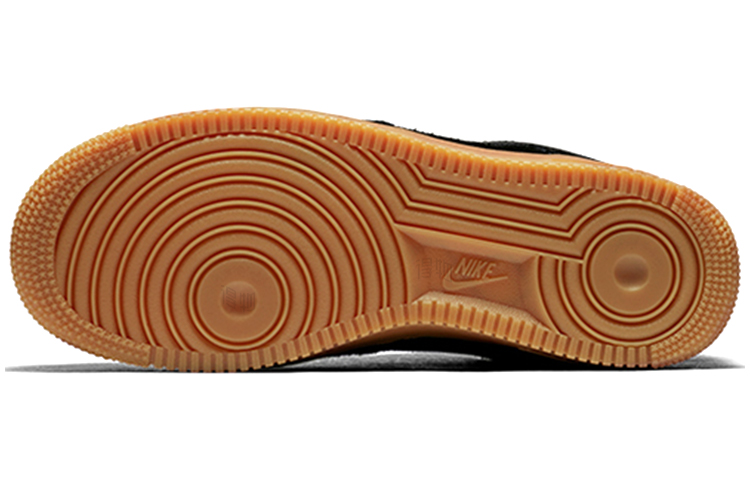 Женские кроссовки Nike Air Force 1 07 OG (черные) — 黑色/橡皮中褐/象牙白 — фото 4