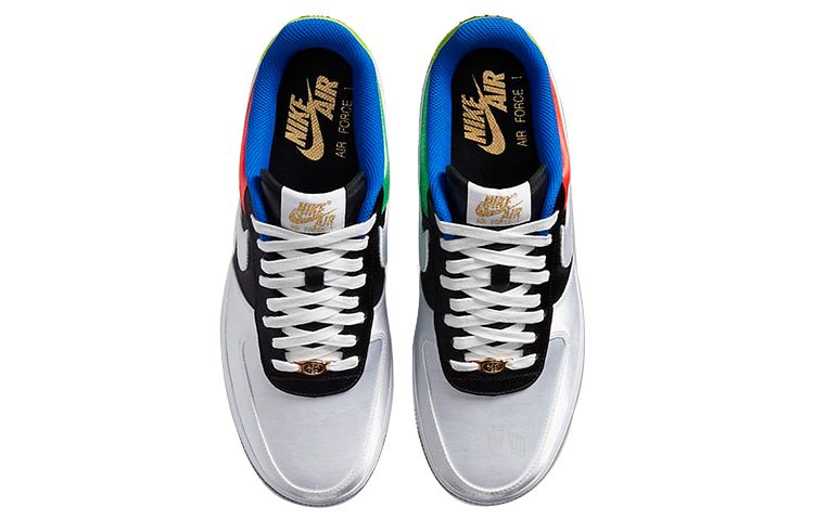 Кеды Nike Air Force 1 Hidden Message (черно-бело-красные) — фото 4