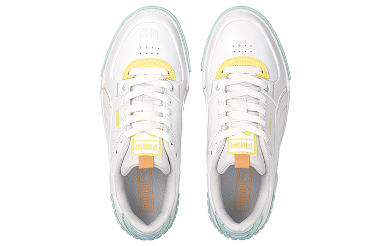 Женские кеды PUMA Sport Pastel Mix (бело-зелено-желтый) — фото 3