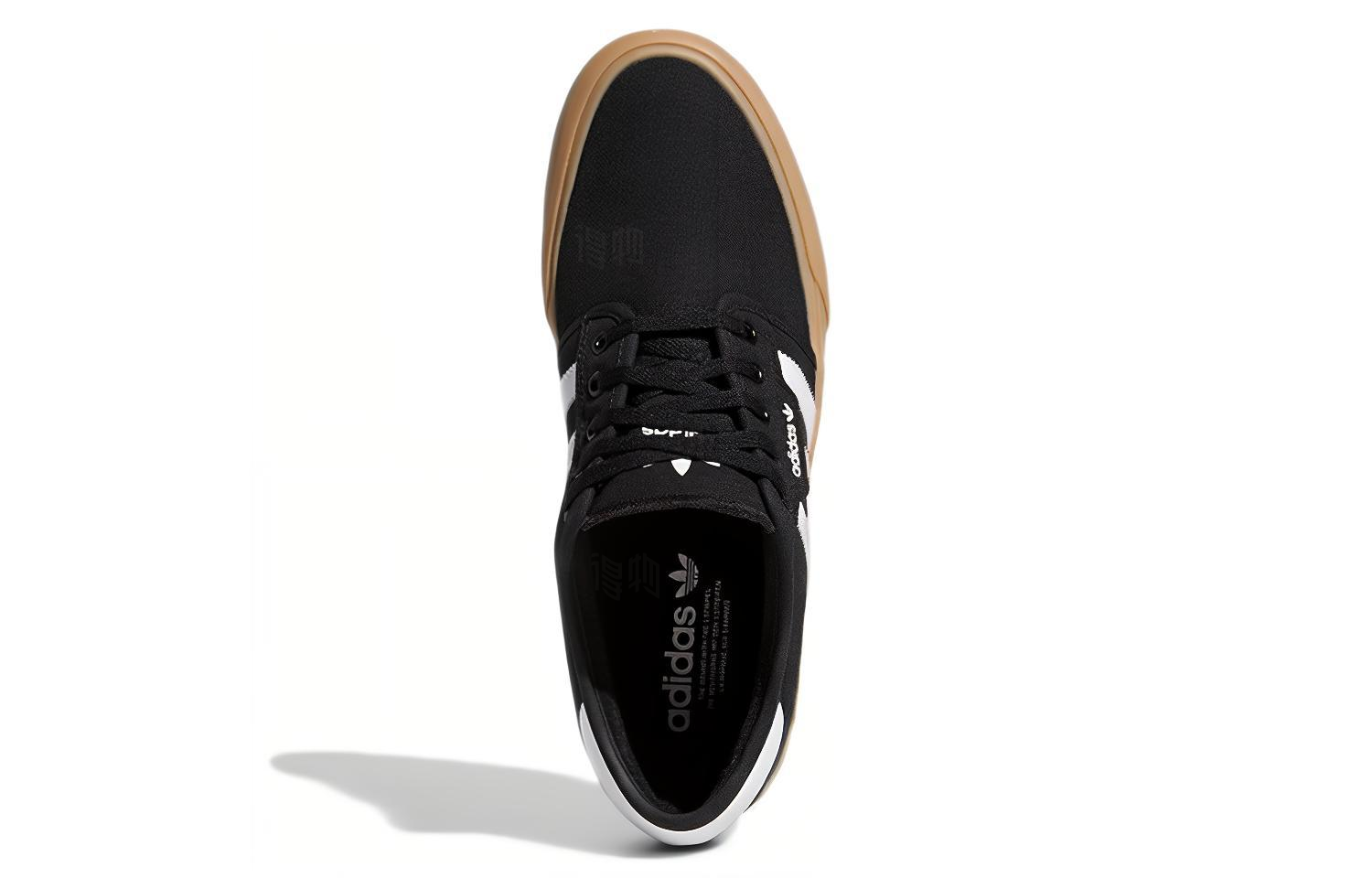 Мужские кеды adidas originals Seeley XT (черно-бело-коричневые) — Чёрный / белый / коричневый — фото 5