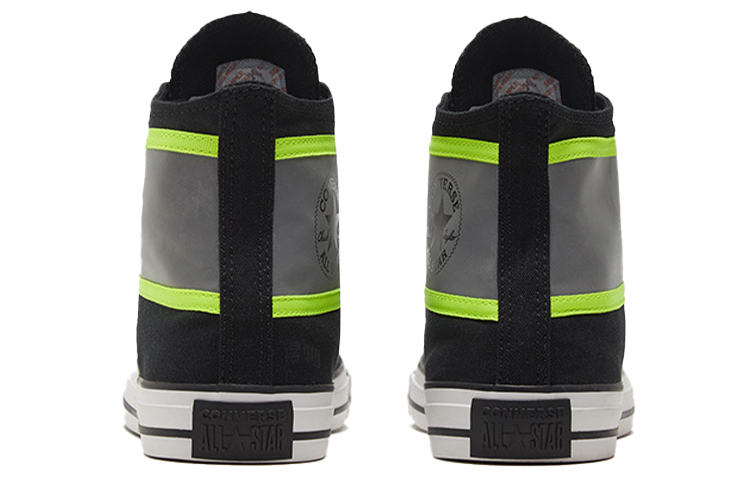 Кеды Converse Chuck Taylor All Star Hi-Vis (черно-зелено-серые) — Чёрный / зелёный / серый — фото 5