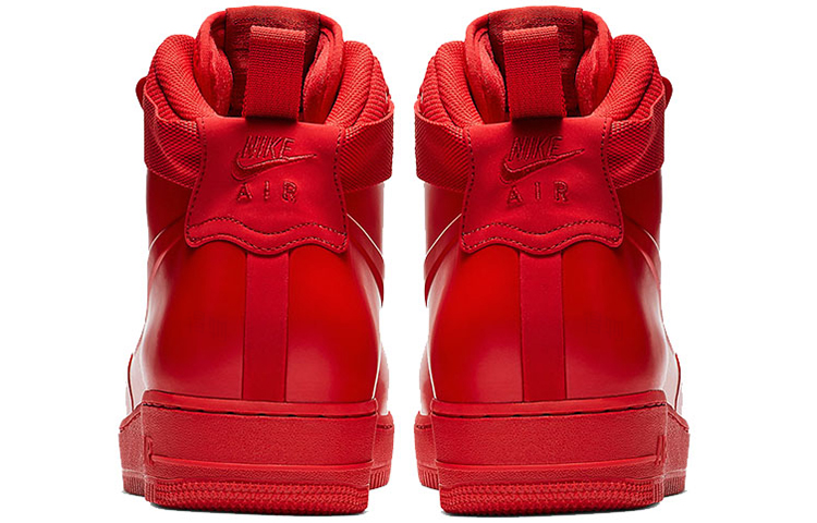 Мужские кроссовки Nike Air Force 1 Foamposite Goes Full Red (красные) — фото 4