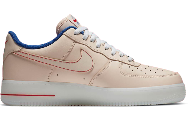 Мужские кроссовки Nike Air Force 1 (бежевые) — фото 2