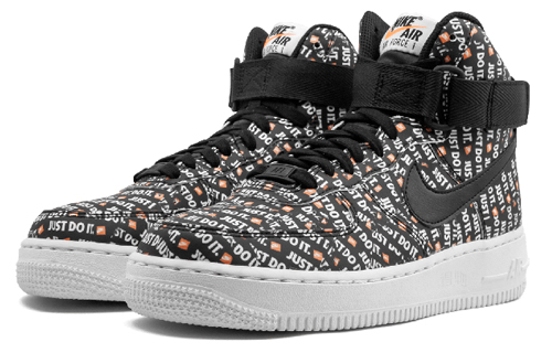 Женские кроссовки Nike Air Force 1 Hi LX (W) (черный / белый) — Чёрный / белый — фото 2