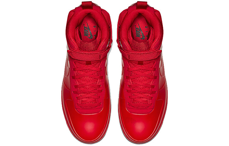 Мужские кроссовки Nike Air Force 1 Foamposite Goes Full Red (красные) — фото 3