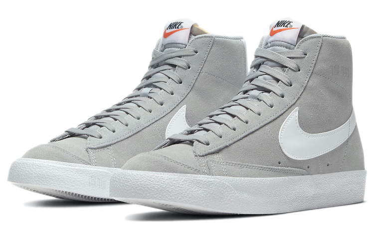 Мужские кроссовки Nike Blazer 77 Suede (дымчато-серые) — фото 2