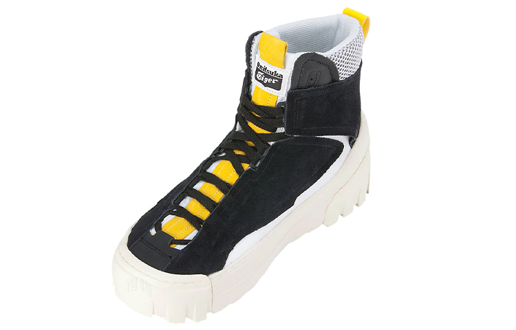 Кеды Onitsuka Tiger Chunky Runner Mt (черно-желтые) — фото 4