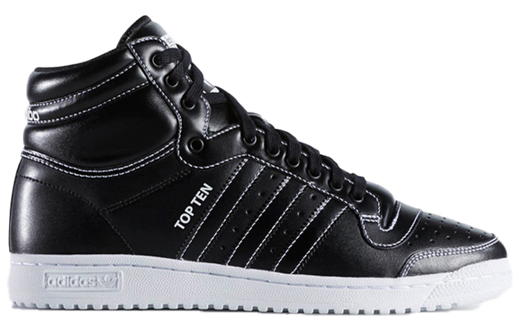 Мужские кеды adidas Originals Top Ten (черные) — Чёрный — фото 2