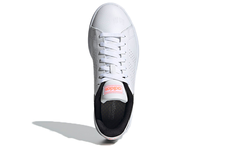 Женские кеды adidas neo ADVANTAGE (бело-черные с узором) — Белый / чёрный — фото 4