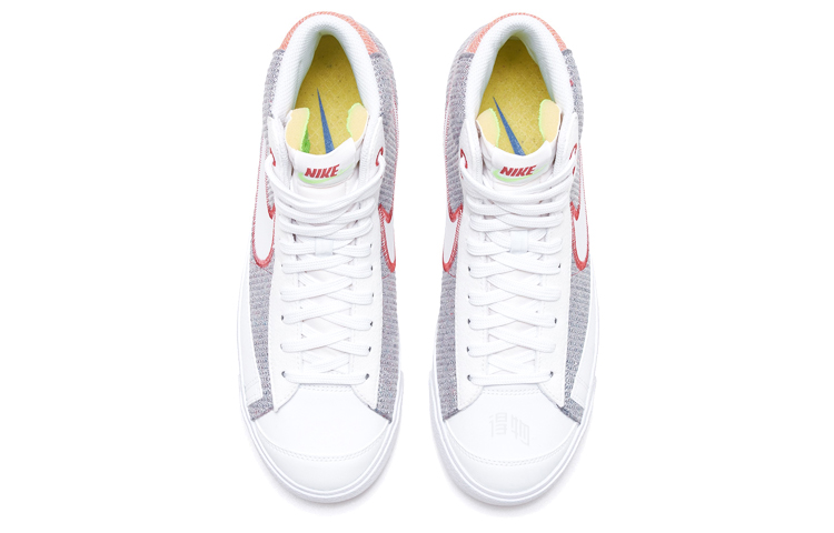 Мужские кроссовки Nike Blazer 77 "Recycled Jerseys Pack" (серо-бело-красные) — фото 4