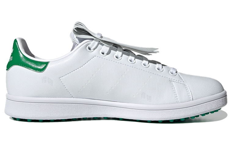 Кеды adidas originals STAN SMITH (белые / зеленые) — Белый / зелёный — фото 2