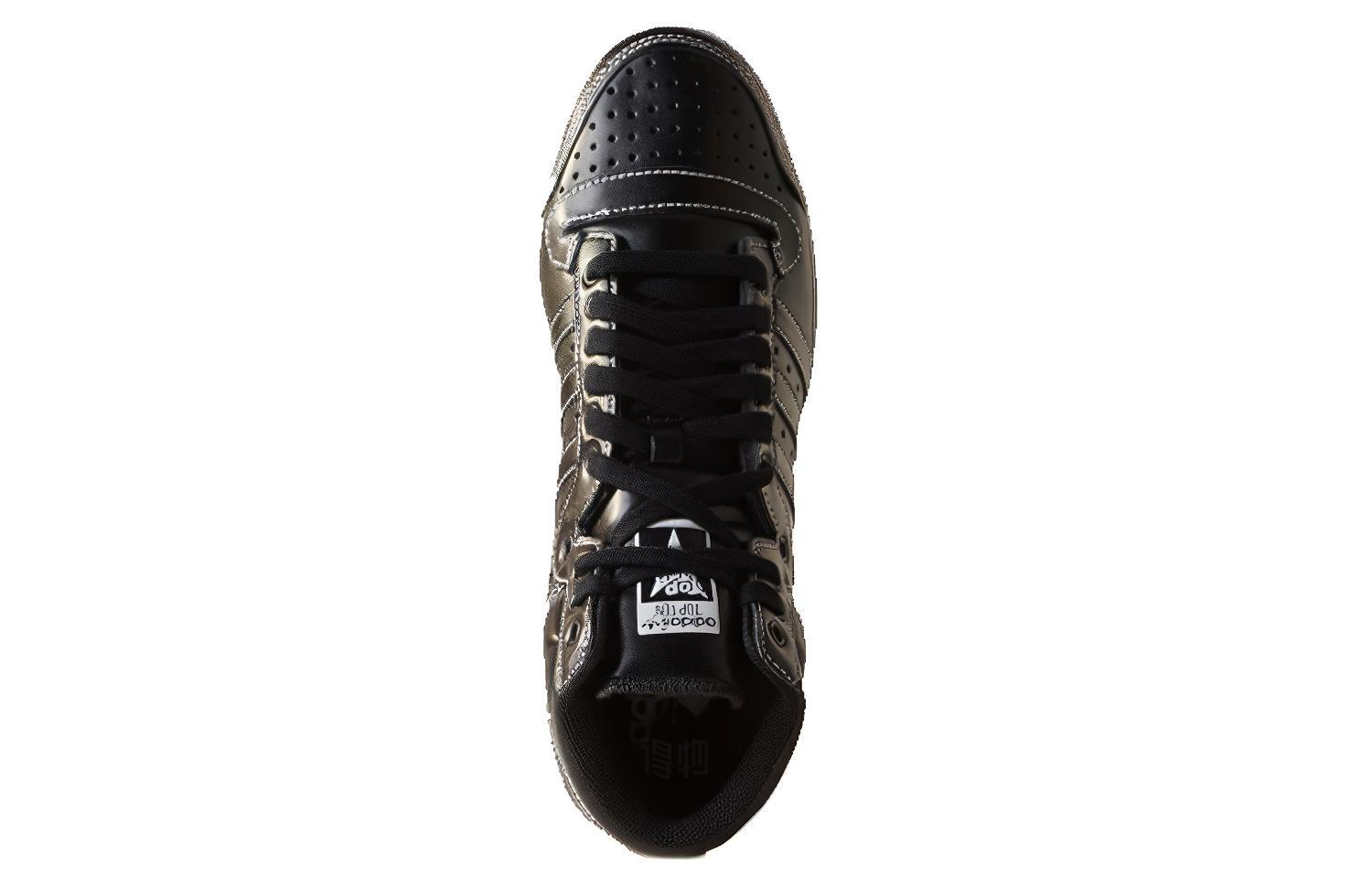 Мужские кеды adidas Originals Top Ten (черные) — Чёрный — фото 5