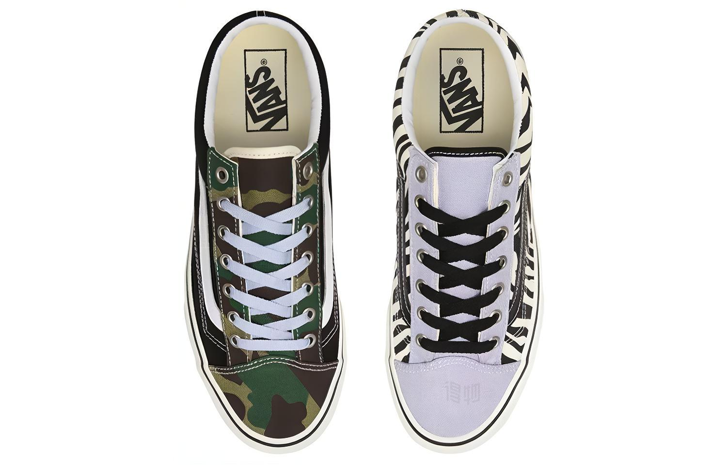 Кеды Vans Mismatch Style 36 (армейский зеленый) — фото 4