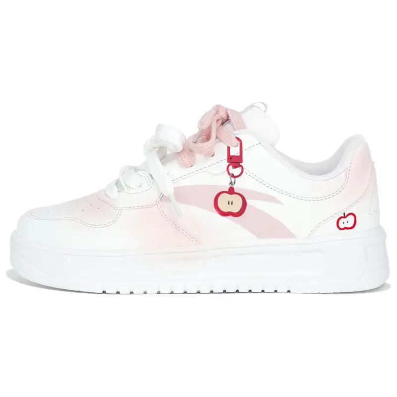 Anta Slip Resistant Abrasion Resistant Slip Resistant Abrasion Resistant Low top Skateboard Shoes Women's Pink