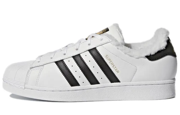 Adidas Originals SUPERSTAR Comfortable Slip Resistant Abrasion Resistant Low top Skateboard Shoes Women's White Black