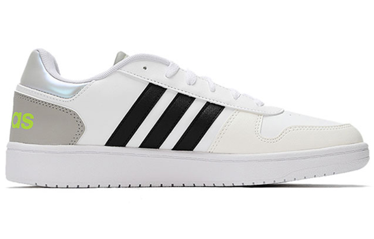 Мужские кеды adidas neo Hoops 2.0 (бело-серо-черные) — фото 2