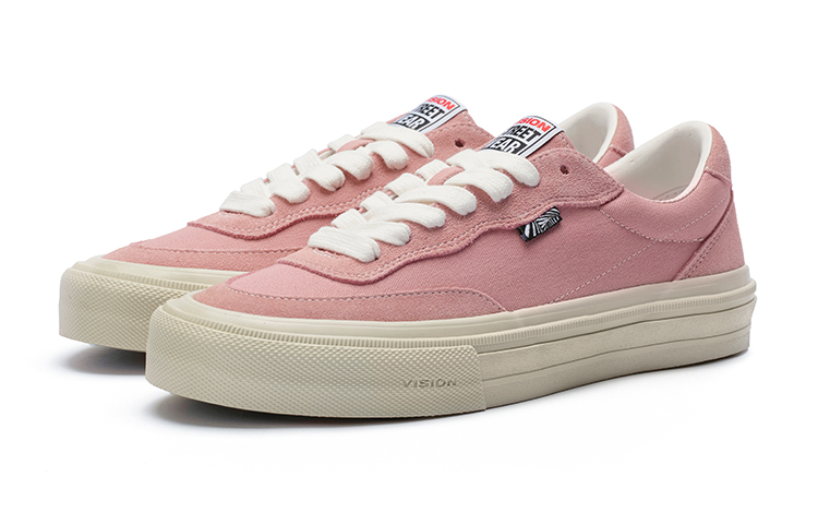 Vision Street Wear Flat Top Low top Skateboard Shoes Unisex Cherry Blossom Pink