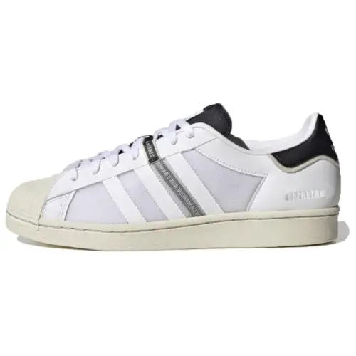 Adidas Originals SUPERSTAR Comfortable Breathable Low top Skateboard Shoes Unisex White Black Gray